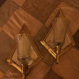Candle holders with sconces